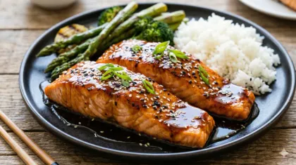 Saumon teriyaki